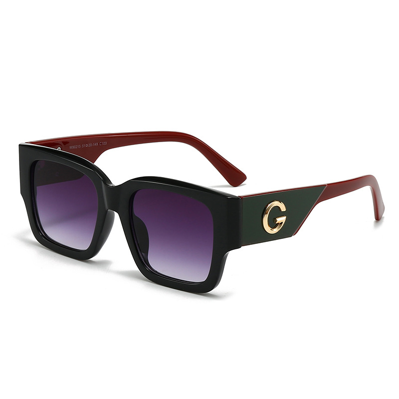 Lunettes de soleil de marque de luxe G Fashion pour femmes et hommes, lunettes carrées élégantes de style européen et américain, lunettes de créateur unisexes, protection UV400