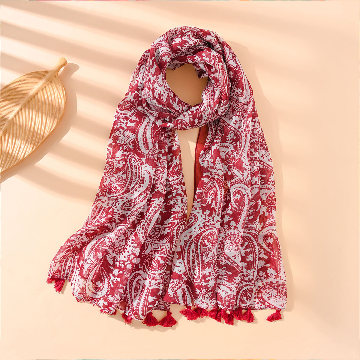 Nouveau Style femmes élégant foulards floraux châles multicolores Bandana Design de mode Style hawaïen gland Protection solaire châles
