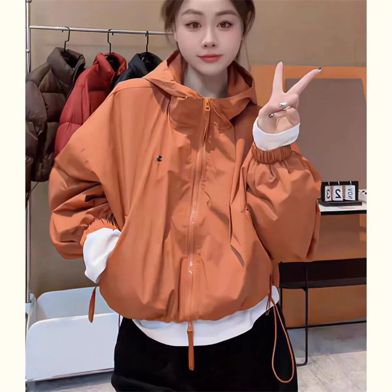Stormtrooper-Veste courte à capuche pour femme, manteau en Y, vêtements d'extérieur coréens, vêtements de loisirs pour femmes, mode printemps et automne