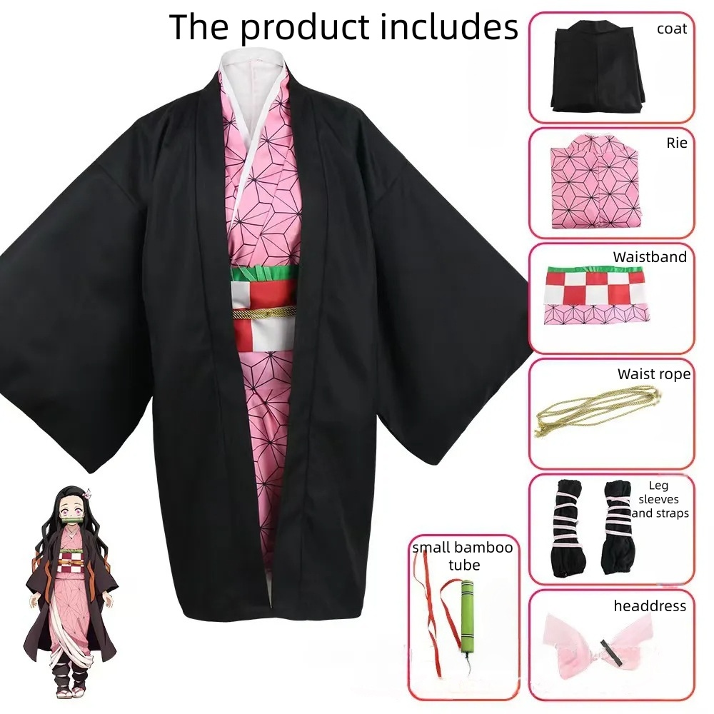 Costumes de cosplay d'anime, kimono, ensembles d'uniformes pour hommes et femmes, fêtes d'Halloween, costumes japonais