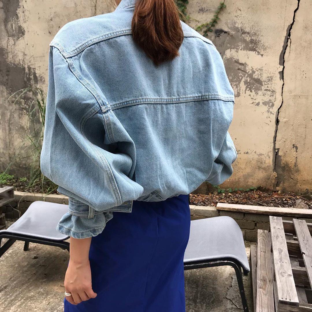 Manteaux vestes femmes haut 2022 Sexy manches longues bouffantes Y2k vêtements recadrée veste Streetwear femmes chemise en jean