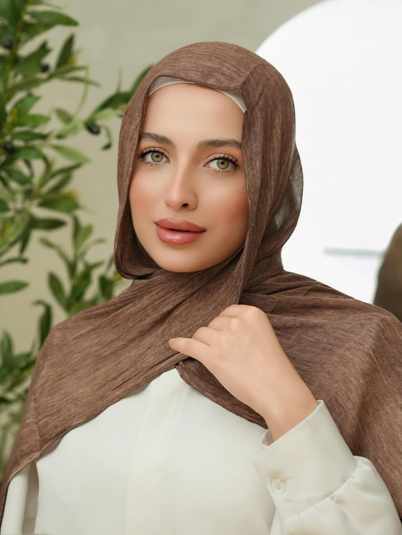 Nouveau Hijab en Rayonne Texturée Légère, Foulard Crêpé en Viscose pour Femmes Musulmanes, Châle, Bandeau, Turban Islamique, Voile