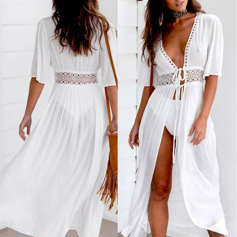 Grande taille S-XXXL femmes maillot de bain Bikini maillots de bain roundParbones couvrir plage robe Sarong