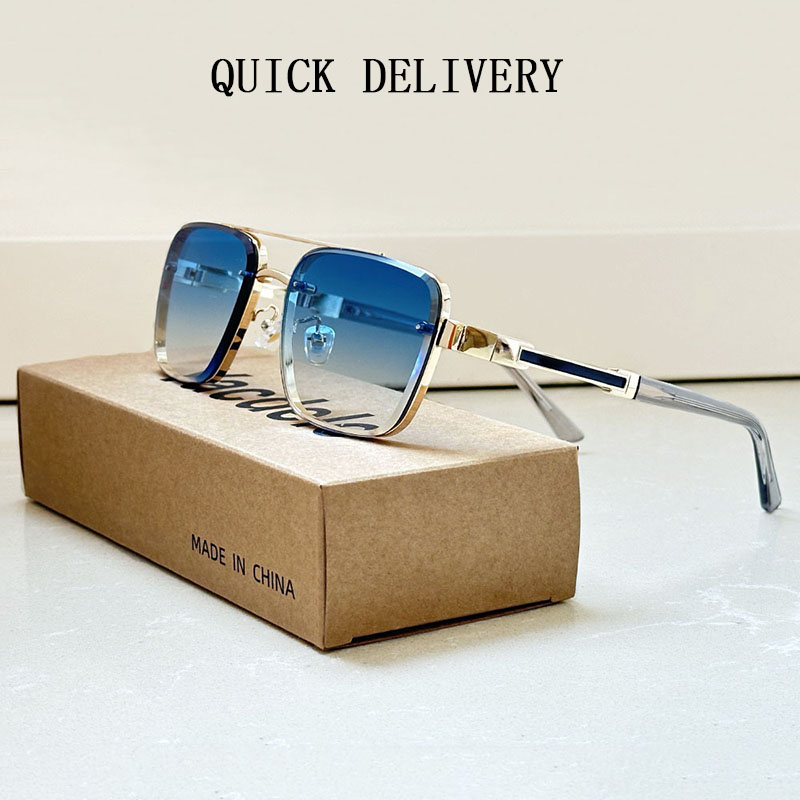 2025 Lunettes De Soleil carrées hommes luxe Vintage Lunettes De Soleil femmes à la mode rétro Lunettes De Soleil Hombre Lunette Soleil Femme