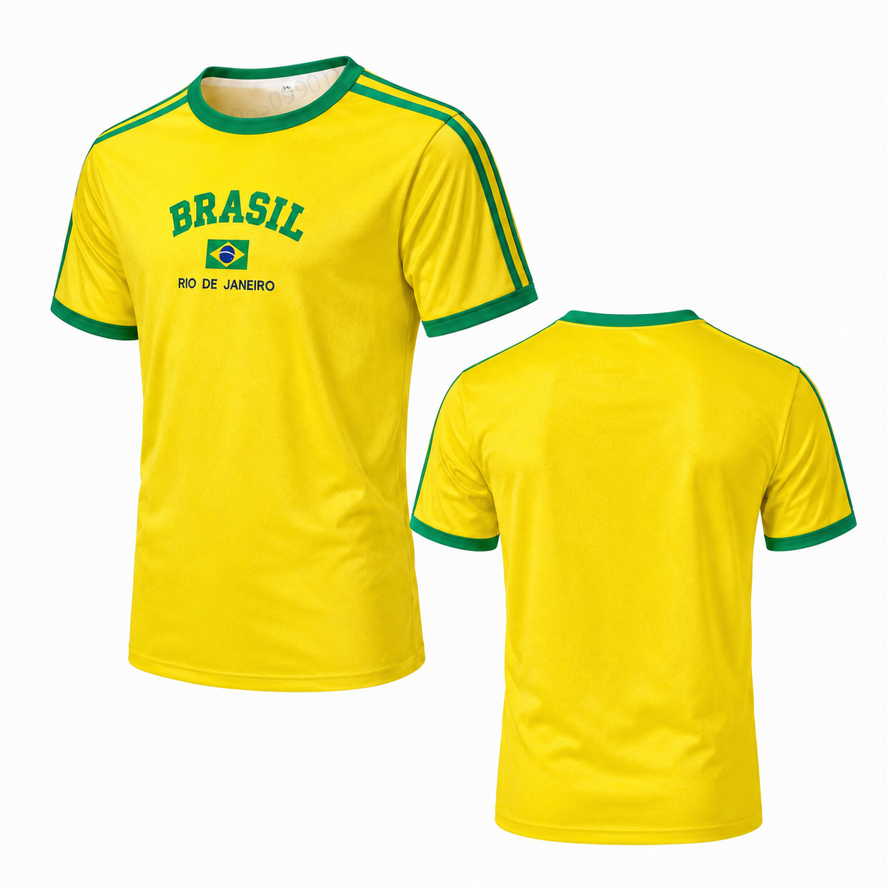 T-shirt de sport d'été pour le Brésil, style esthétique années 90, crop top décontracté à manches courtes, streetwear Kpop, vêtements vintage Y2K