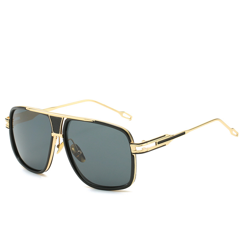 Lunettes de soleil miroir rétro vintage pour hommes et femmes, lunettes de soleil carrées, nuances de créateurs, marque de mode glamour, luxe classique
