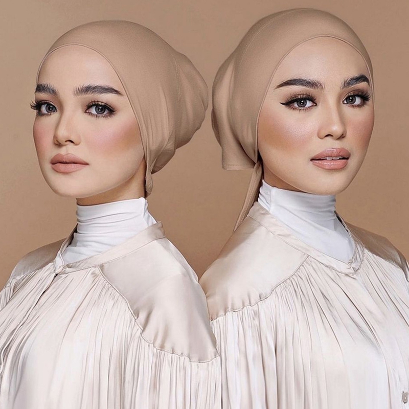 Nouveau Turban Musulman Doux en Modal, Bonnets Intérieurs pour Hijab, Sous-voile Islamique, Bonnets Indiens, Foulard Femme, Turbante Mujer