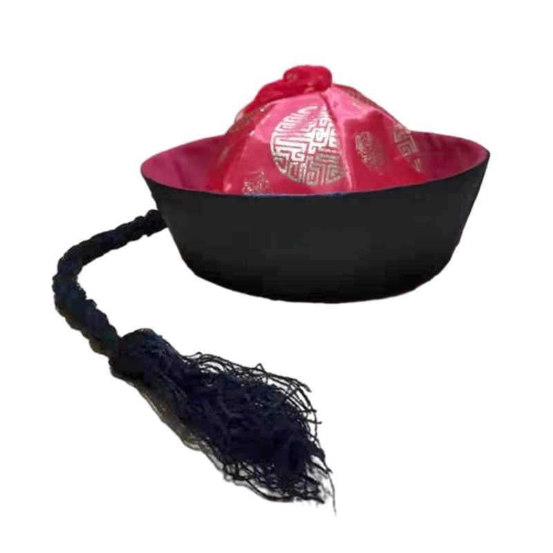 Chapeau d'eunuque chinois Costume traditionnel Chapeaux pour hommes et femmes
