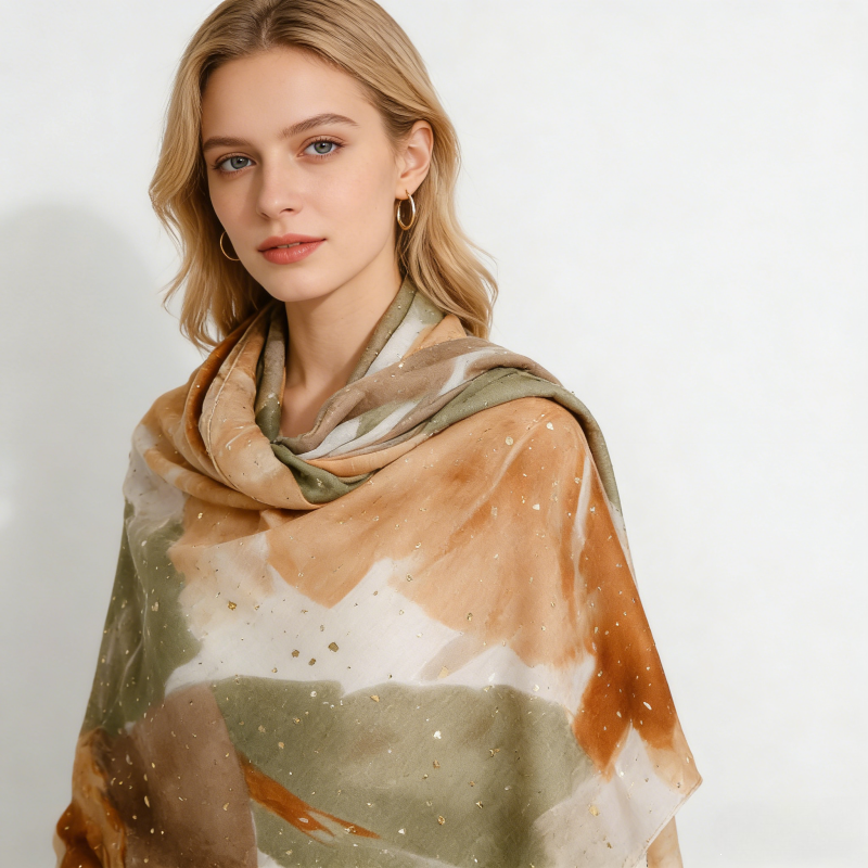 Nouvelle Écharpe Châle en Coton Viscose Scintillant à Motifs Floraux Lurex, Foulard Pashmina de Haute Qualité pour Femme, Stola, Bufandas, Hijab Musulman