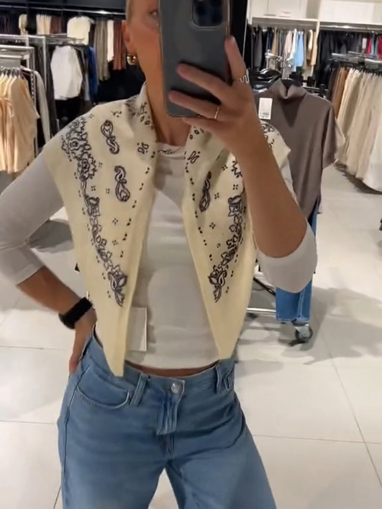 Écharpe carrée en tricot imprimé chic pour femme, châle léger et doux, accessoire de mode féminin automne-hiver 2026