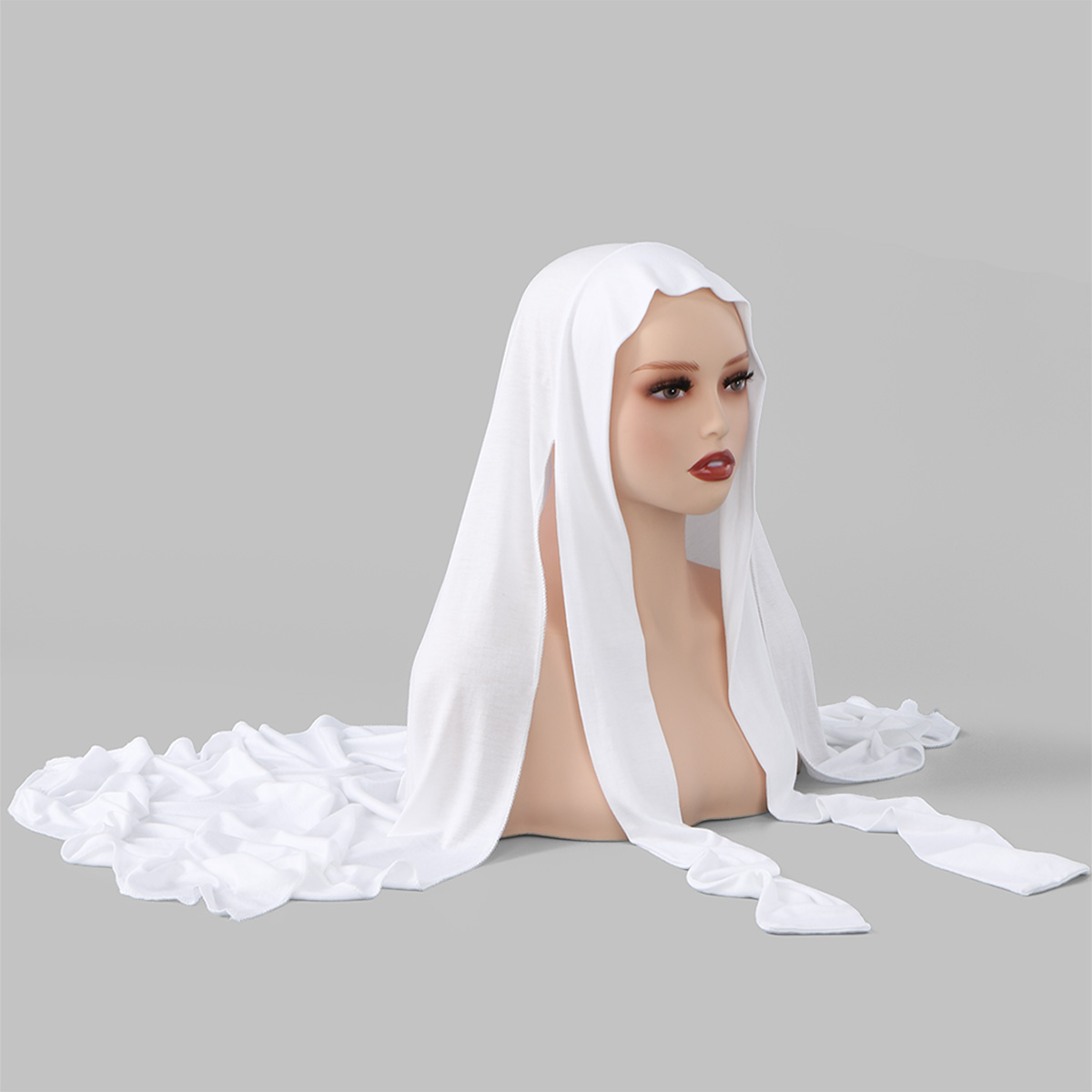 Nouvelle élasticité Modal Jersey Hijab instantané avec sangles femme musulmane Hijab doux solide chapeaux Turban Islam malaisie foulard