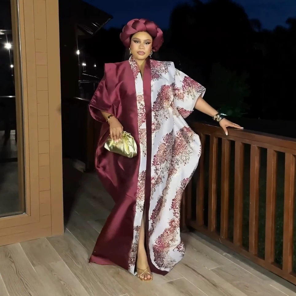 Abayas de Luxe pour Femmes Dubaï, Robes de Soirée Musulmanes Africaines à Paillettes, Kaftan Boubou Djellaba Femme 2026