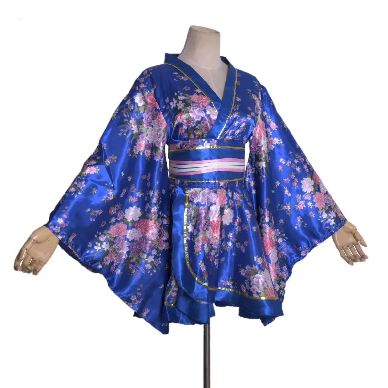 Kimono court pour femmes, style japonais, imprimé, Yukata amélioré, costume de scène, cosplay