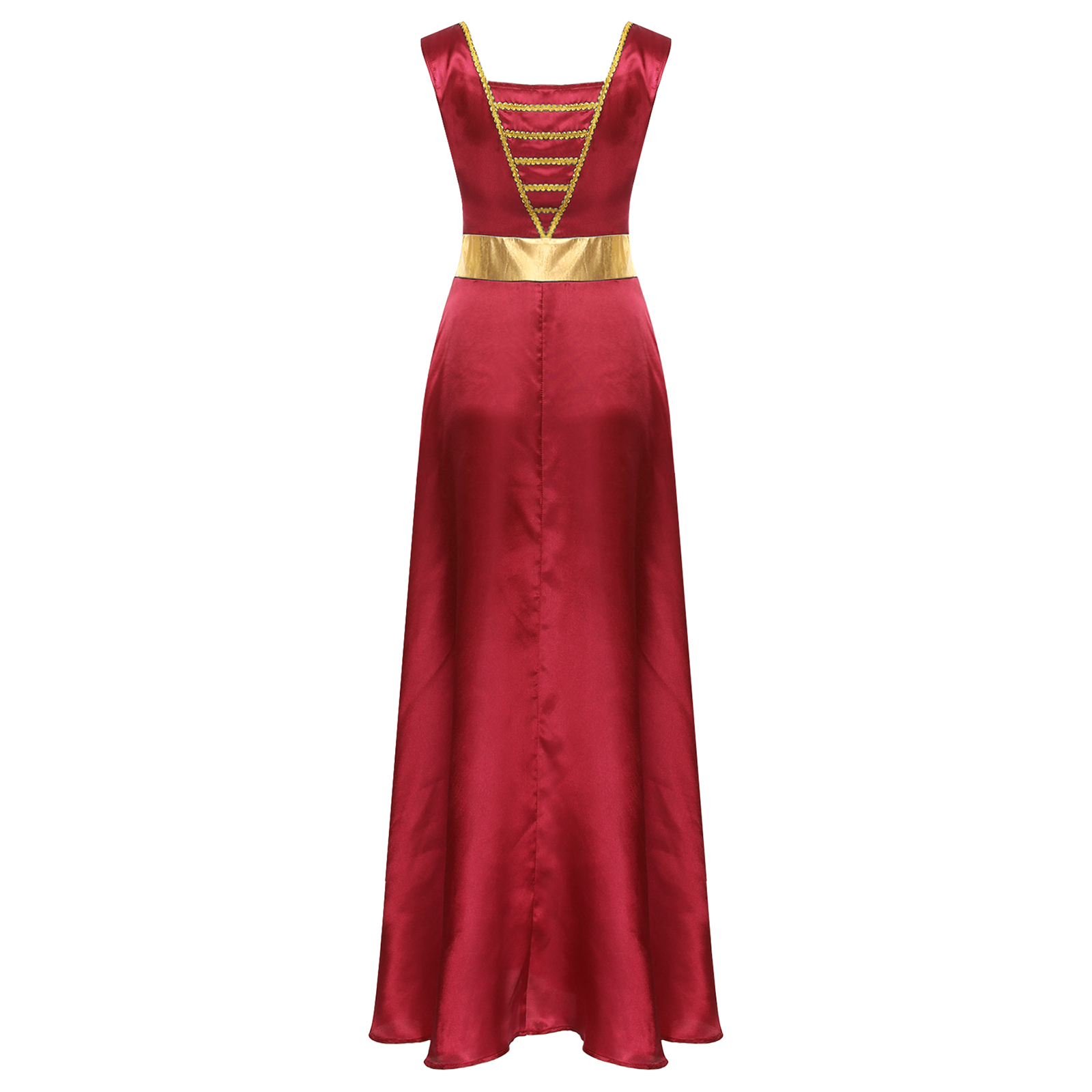 Robe de danse liturgique croisée métallique pour femmes, Costume de culte de chorale d'église, superposition à volants, sans manches, Maxi Robe de danse
