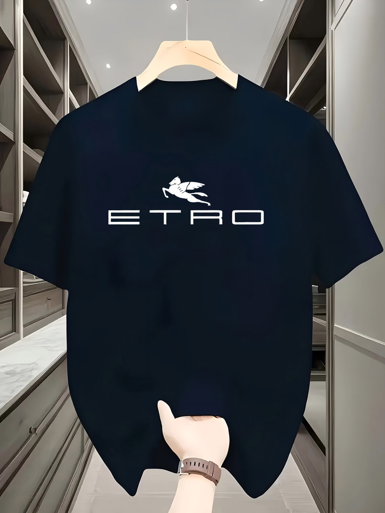 T-shirt de sport imprimé tendance pour homme, style Harajuku décontracté, manches courtes, col rond, été
