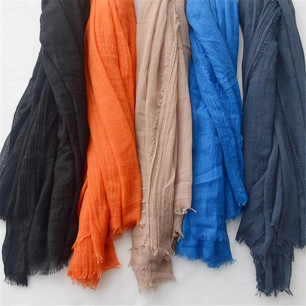 Écharpe en Viscose de Coton à Franges pour Femme, Châles et Enveloppes de Grande Taille, Étole Pashmina, Foulard Musulman, Hijab