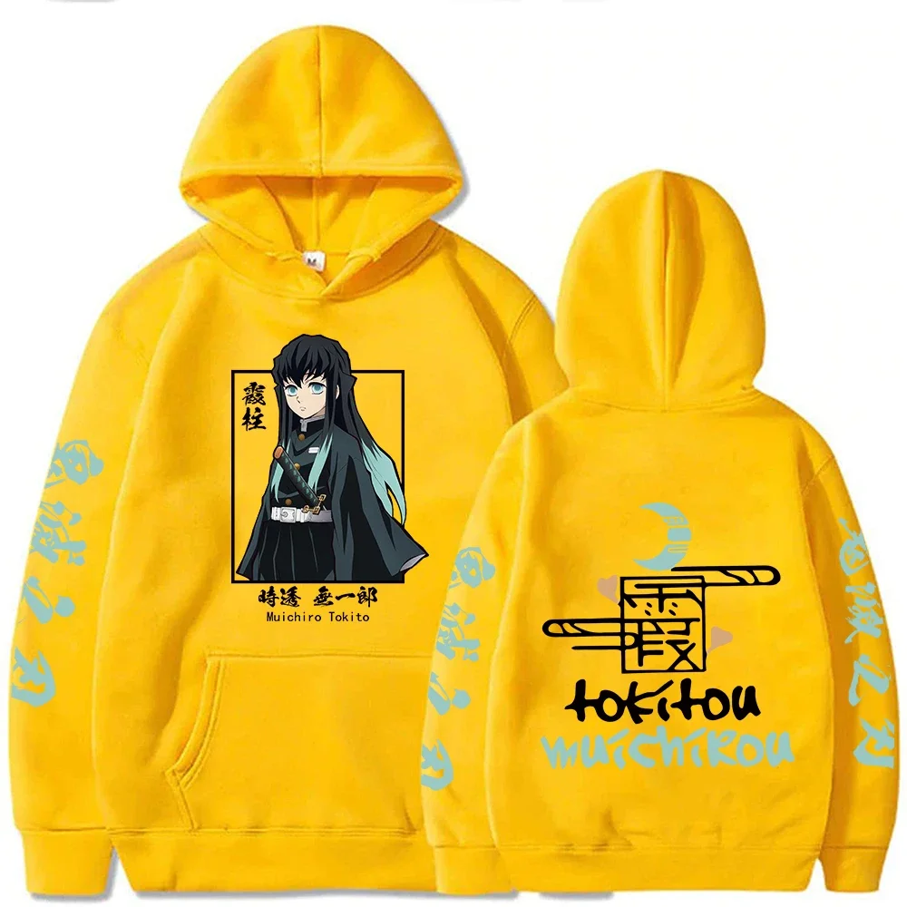 Sweats à capuche Demon Slayer à manches longues pour hommes et femmes, avec polaire à capuche décontractée, pulls unisexes, vêtements à la mode