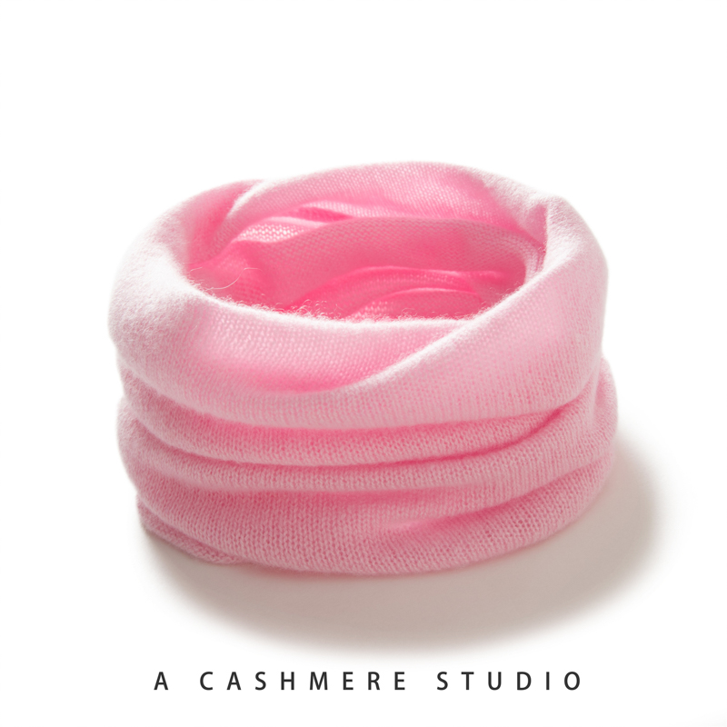 100% cachemire tricot écharpe hiver nouvelles femmes solide doux chaud foulards cou chaleur écharpe dames en plein air O anneau écharpe fille foulards