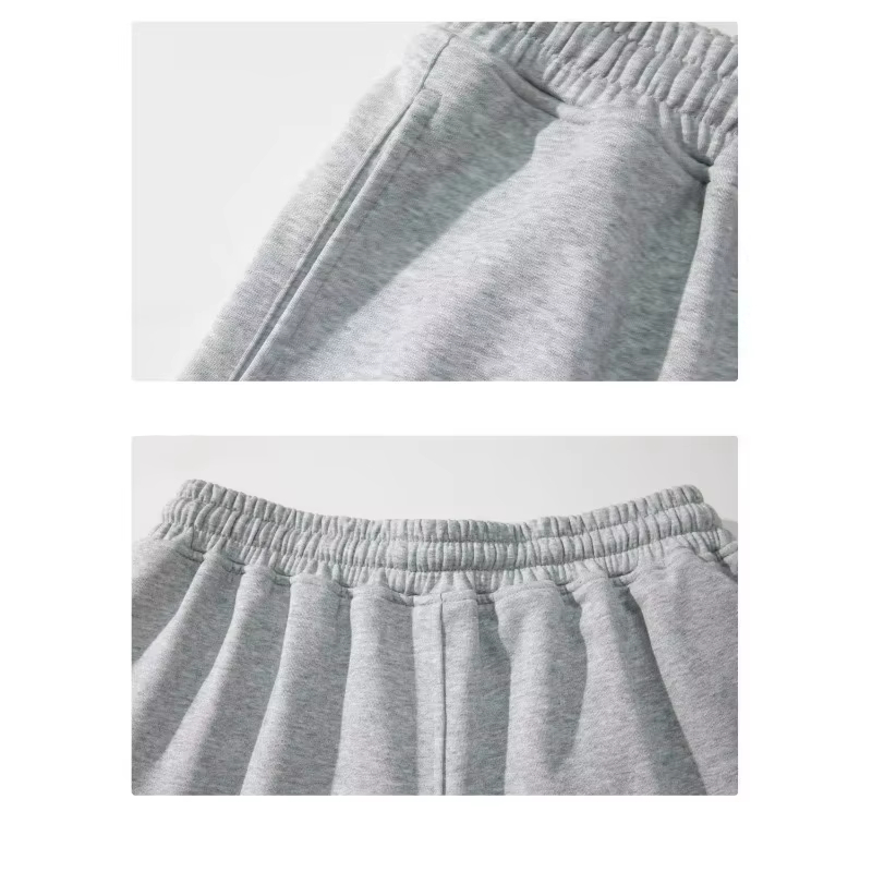 Pantalon ample pour femmes, confortable, polyvalent et élégant avec une taille élastique, couleur unie, longueur genou