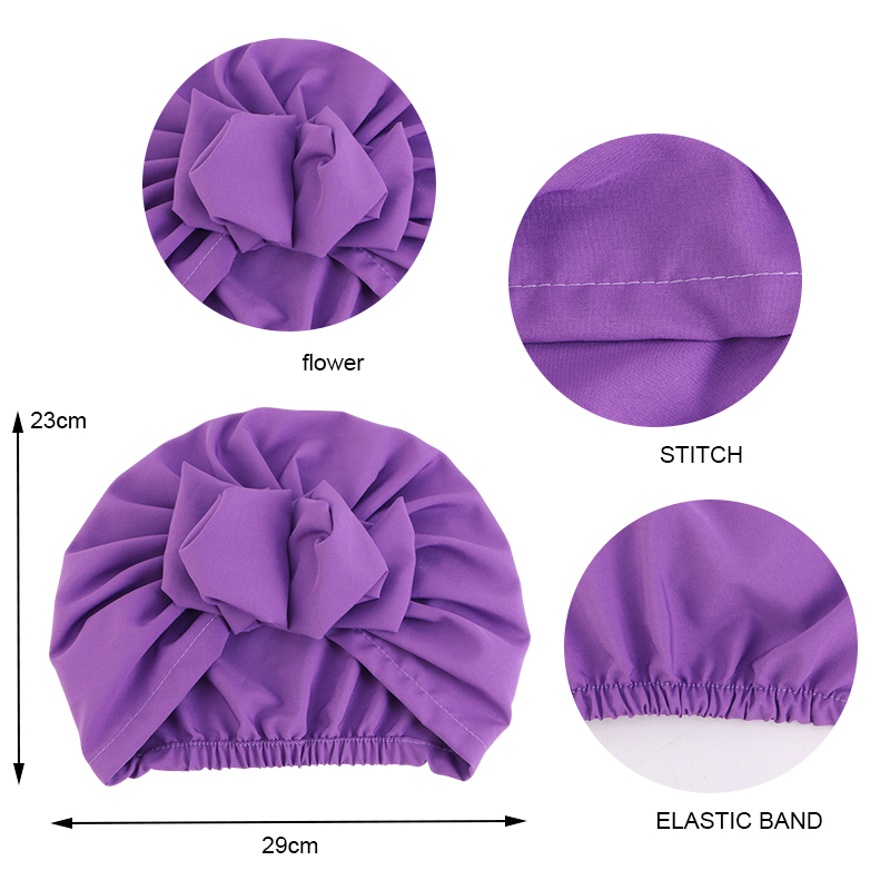 2 pièces Nouveaux turbans pour femmes musulmanes, bonnets hijab, casquettes indiennes, foulards, bandeaux élastiques, bonnets, accessoires capillaires pour femmes et filles