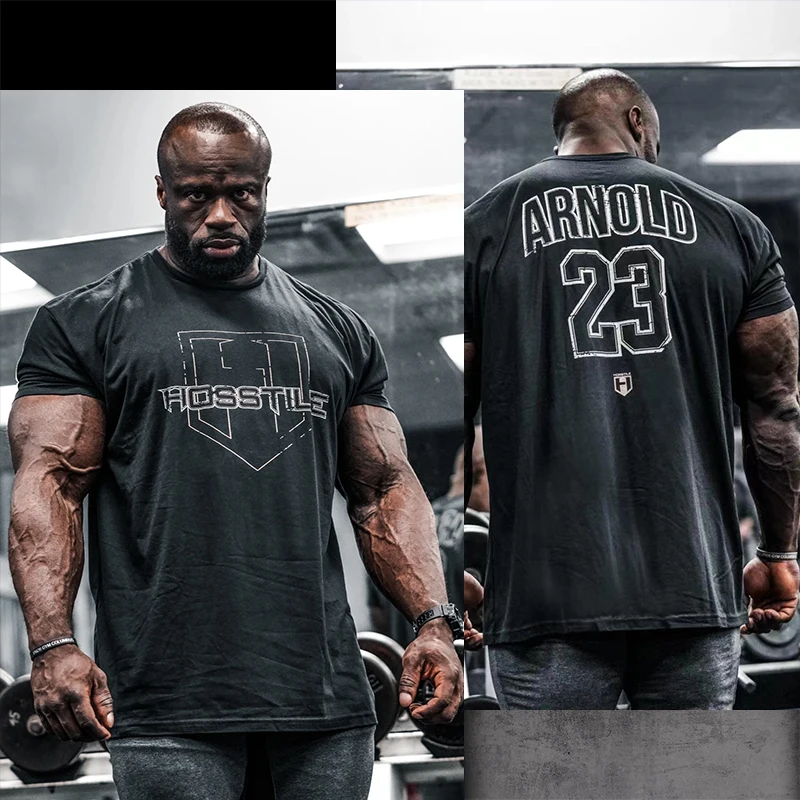 Vêtements de sport pour hommes - T-shirt ample et confortable en coton 100% de haute qualité