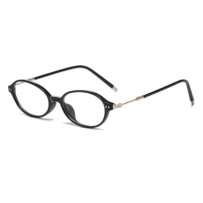 Lunettes de myopie littéraire à monture ovale, monture sensible à la lumière changeante de couleur, Anti-lumière bleue, 6165