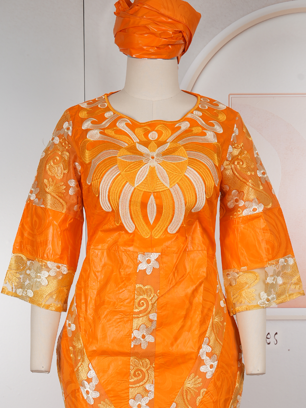 Robes longues de soirée africaines grande taille pour femmes 2026 – Nouvelle collection de robes de luxe brodées en Bazin, tenues élégantes pour mariages musulmans et soirées