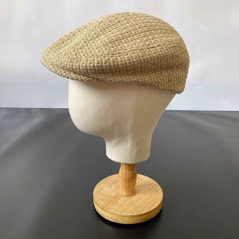 Nouveau Camel hommes bérets Style occidental britannique laine avancé plat Ivy casquette classique Vintage automne hiver béret casquette taille S-XL 21