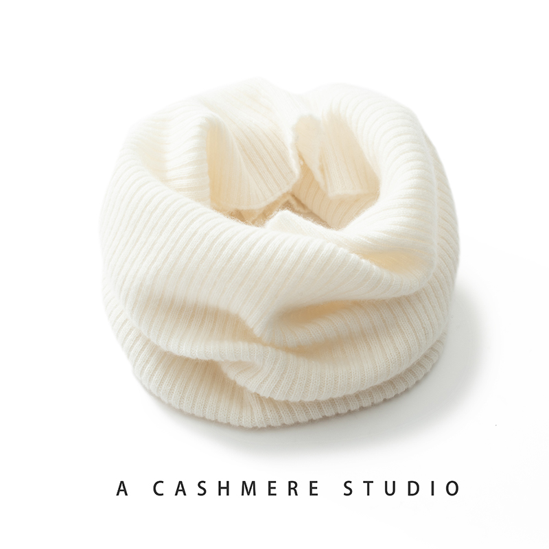 Écharpe en cachemire doux pour femme, écharpe chaude optique pour le cou, écharpe à joint torique, 100% cachemire, mode automne et hiver, nouvelle arrivée, marque pour femme, 4 couleurs