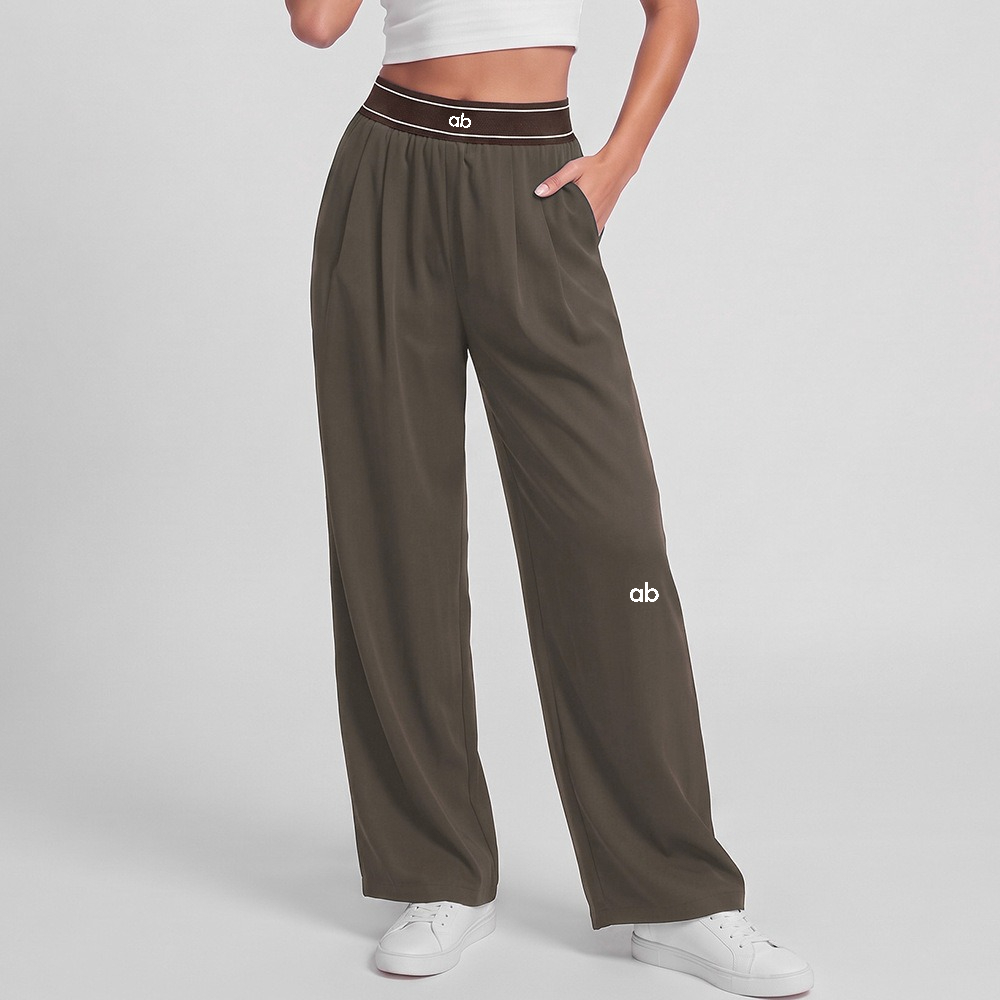 Pantalon de yoga décontracté à taille haute pour femmes 2026, respirant et confortable, pantalon polyvalent à jambes larges pour femmes.