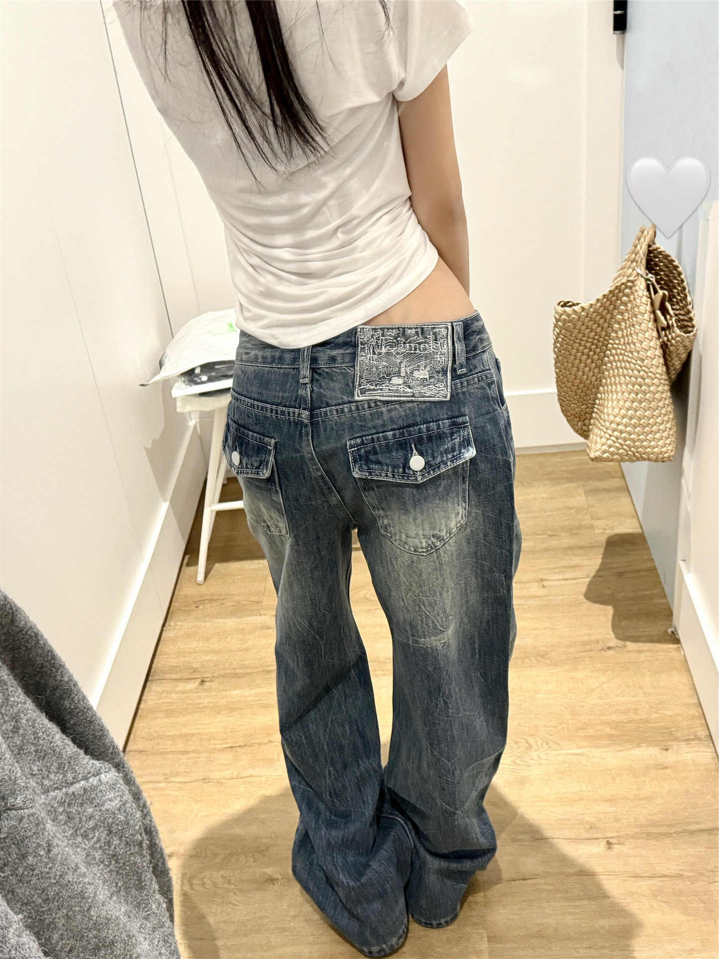 Pantalon en jean ample rétro américain pour femmes, coupe large, Y2K, style streetwear, cowboy, cleanfit, japonais, Harajuku, tendance des années 2000, chic, nouveau
