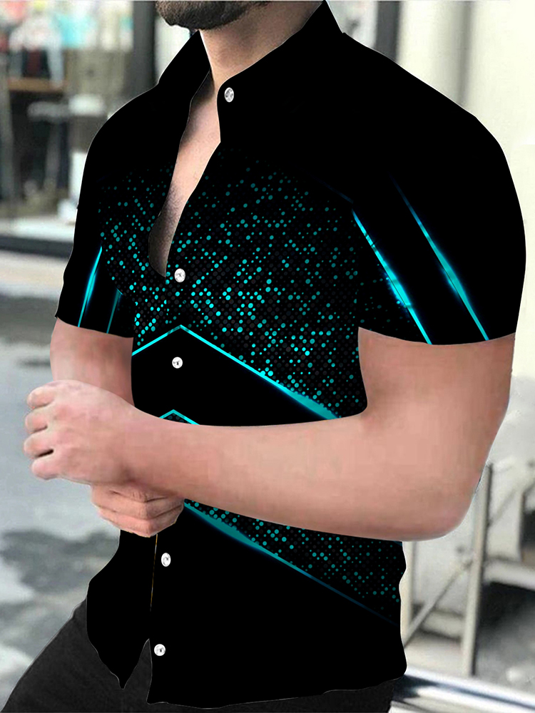 Chemise de luxe hibou impression 3d chemises hommes femmes mode chemisier surdimensionné hommes chemise à revers plage Camisas vêtements pour hommes affaires