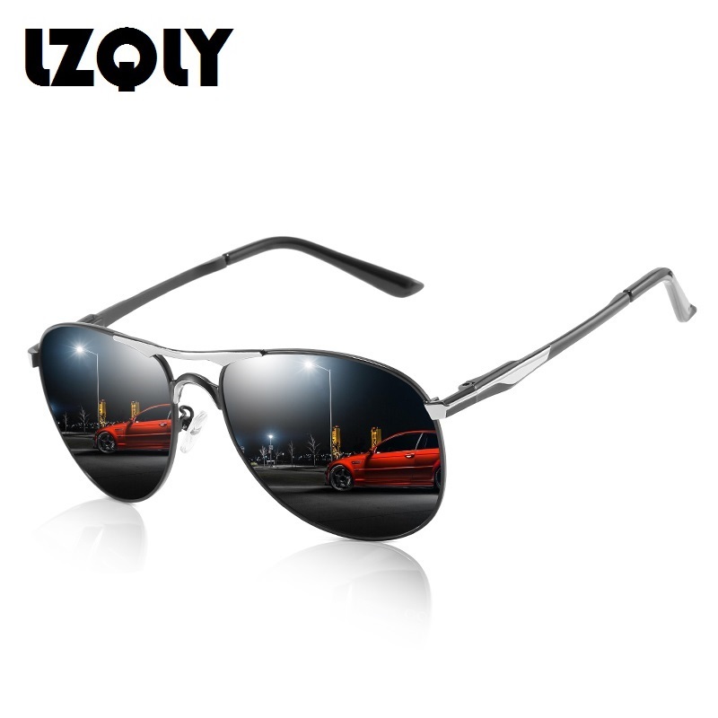 Lunettes de soleil pour hommes et femmes, monture en métal, style aviateur, lunettes de soleil de conduite tendance pour homme, lunettes de marque design.