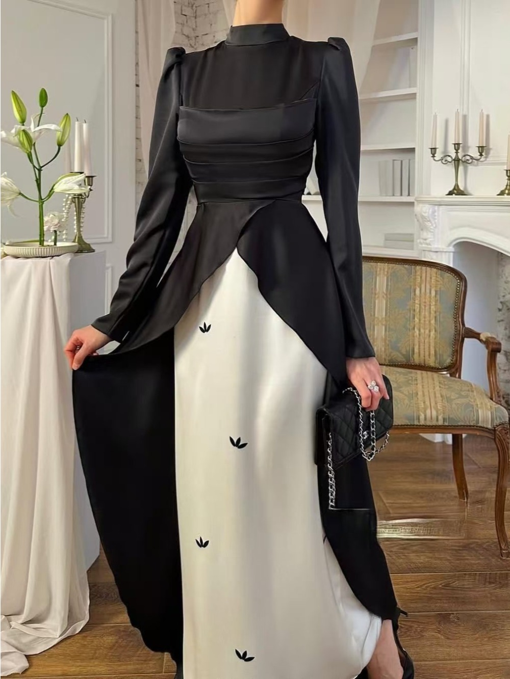 Eid femmes Robe musulmane Abaya Satin robes Largos fête Caftan Jalabiya Ramadan robes longues dubaï caftan arabe longue Robe 2025