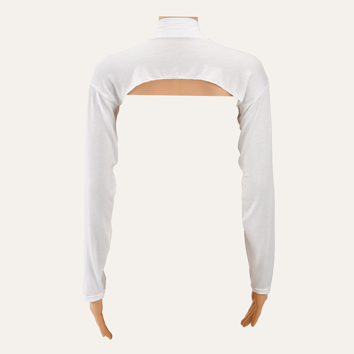Élastique Modal coton Jersey col complet manches femme musulman longue bras couverture haussement d'épaules manches longues crème solaire porter sous t-shirt