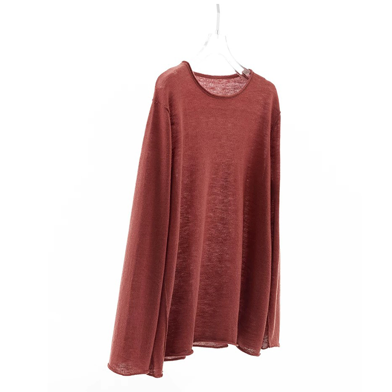 Vêtements pour femmes grandes tailles~T-shirt à manches longues, pull en laine, haut de base, nouvelles arrivées automne 2026
