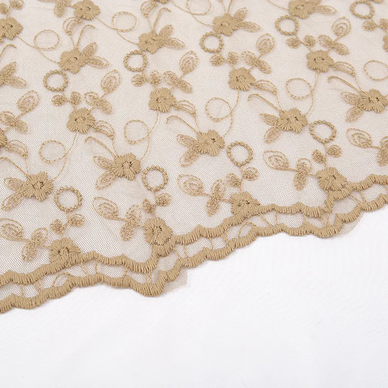 Fleur brodée dentelle Triangle écharpe petit châle Crochet cou écharpe couleur unie foulard chapeaux Bandana Hijab foulard
