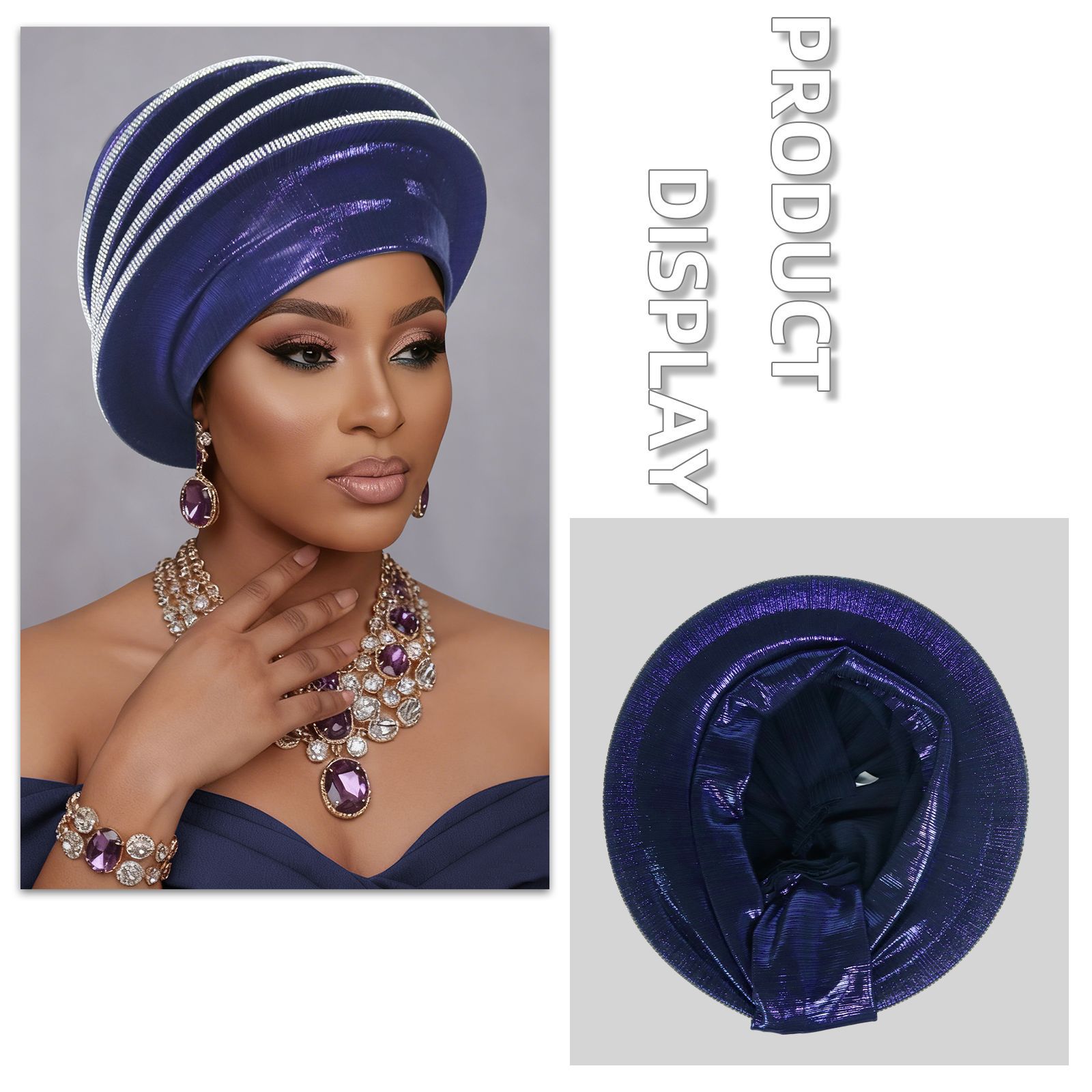 Africain Auto Gele chapeaux musulman Turban Hijab pour femmes Bonnet plissé casquette indienne Nigeria tête enveloppement chapeau mariage Geles écharpe
