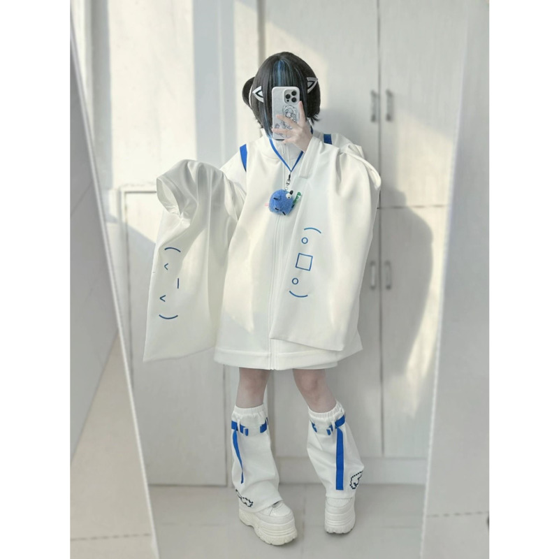 Veste Japonaise à Manches Larges pour Femme, Manteau à Fermeture Éclair, Solide, Décontracté, Polyvalent, à la Mode, Printemps Automne 2024