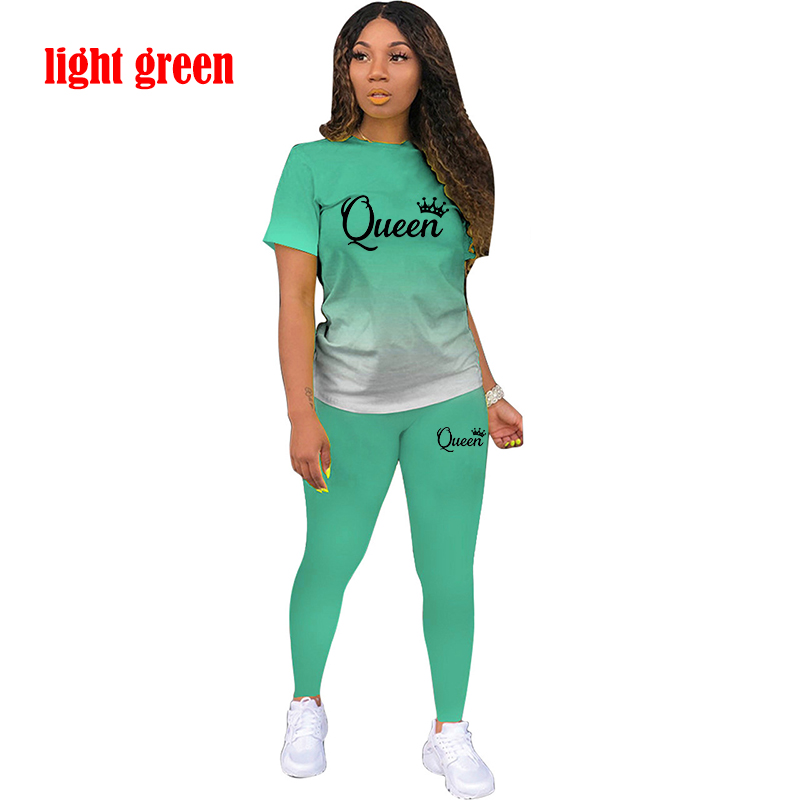 T-shirt et pantalon à manches courtes et col rond pour femme, ensemble 2 pièces, décontracté, Patchwork, à la mode, été