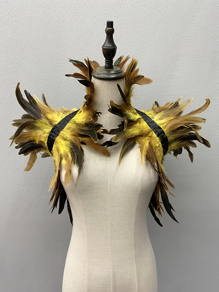 Châle haussements d'épaules en plumes naturelles pour femmes, enveloppes de plumes de luxe, cosplay d'Halloween noir, punk sexy, gothique