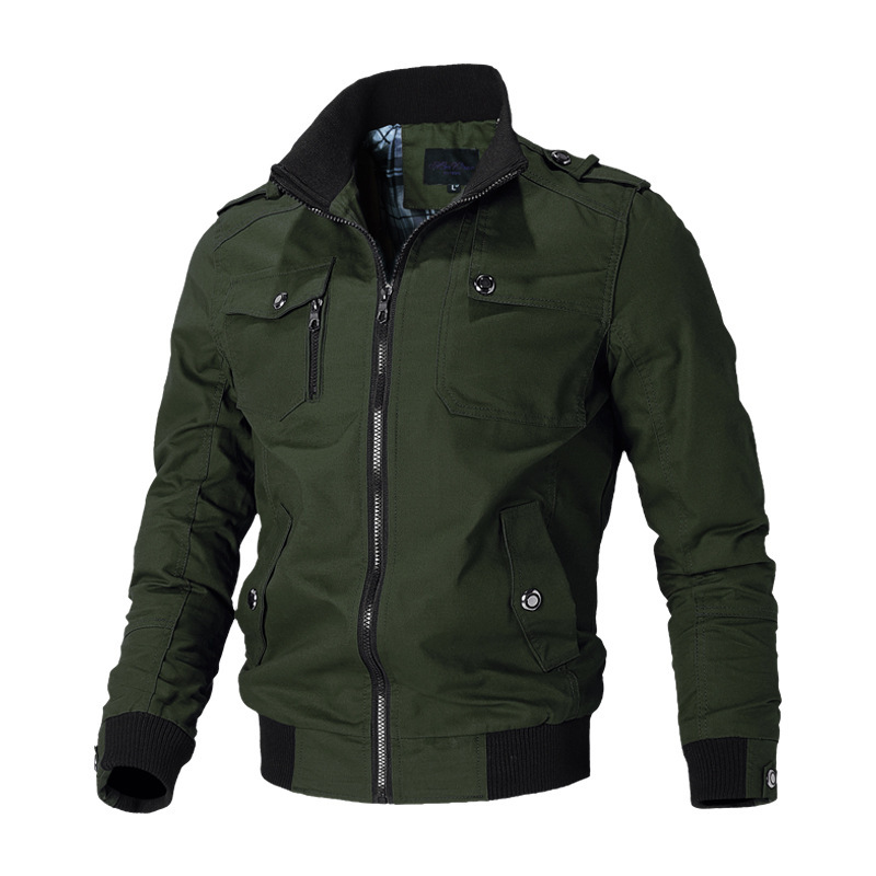 Bomber veste hommes mode décontracté coupe-vent veste manteau hommes printemps automne nouveaux vêtements d'extérieur chauds solide Stand mince veste hommes