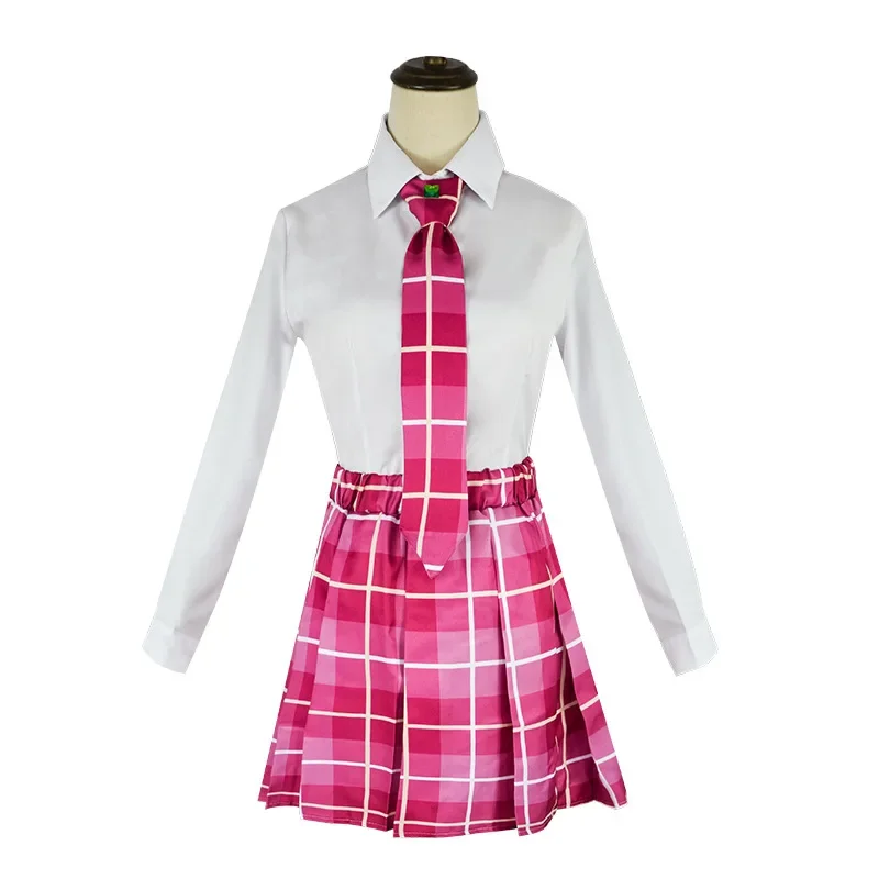 Costume de cosplay Song Hana, uniforme scolaire D.va JK pour femmes, ensemble haut, manteau et jupes, tenue d'Halloween Dva 3rd Party pour femmes