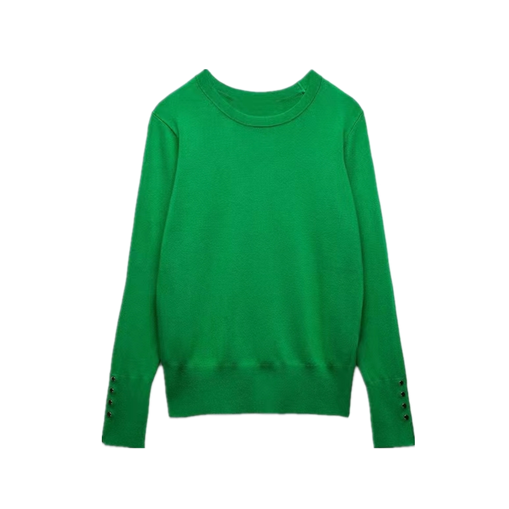 EllYANEllTIAN-Pull à manches longues avec boutons pour femme, pull décontracté pour femme, haut chic pour femme, chemises de haute commande, coprésidence