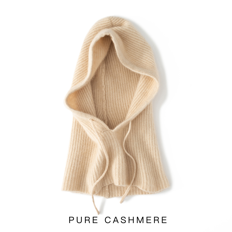 Écharpe 100% pur cachemire pour femme, chapeau chaud, bonnet fille, dame, extérieur, mode, haute qualité, automne, hiver, nouveau