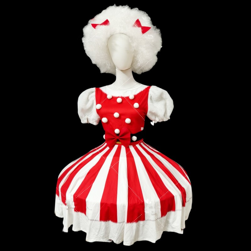Costume de Clown Cosplay, Vêtements de Performance de Tour d'Équipe, ixde Carnaval, Parc d'Attraction, Tenue de Rave, Tenue de Scène de Danseuse