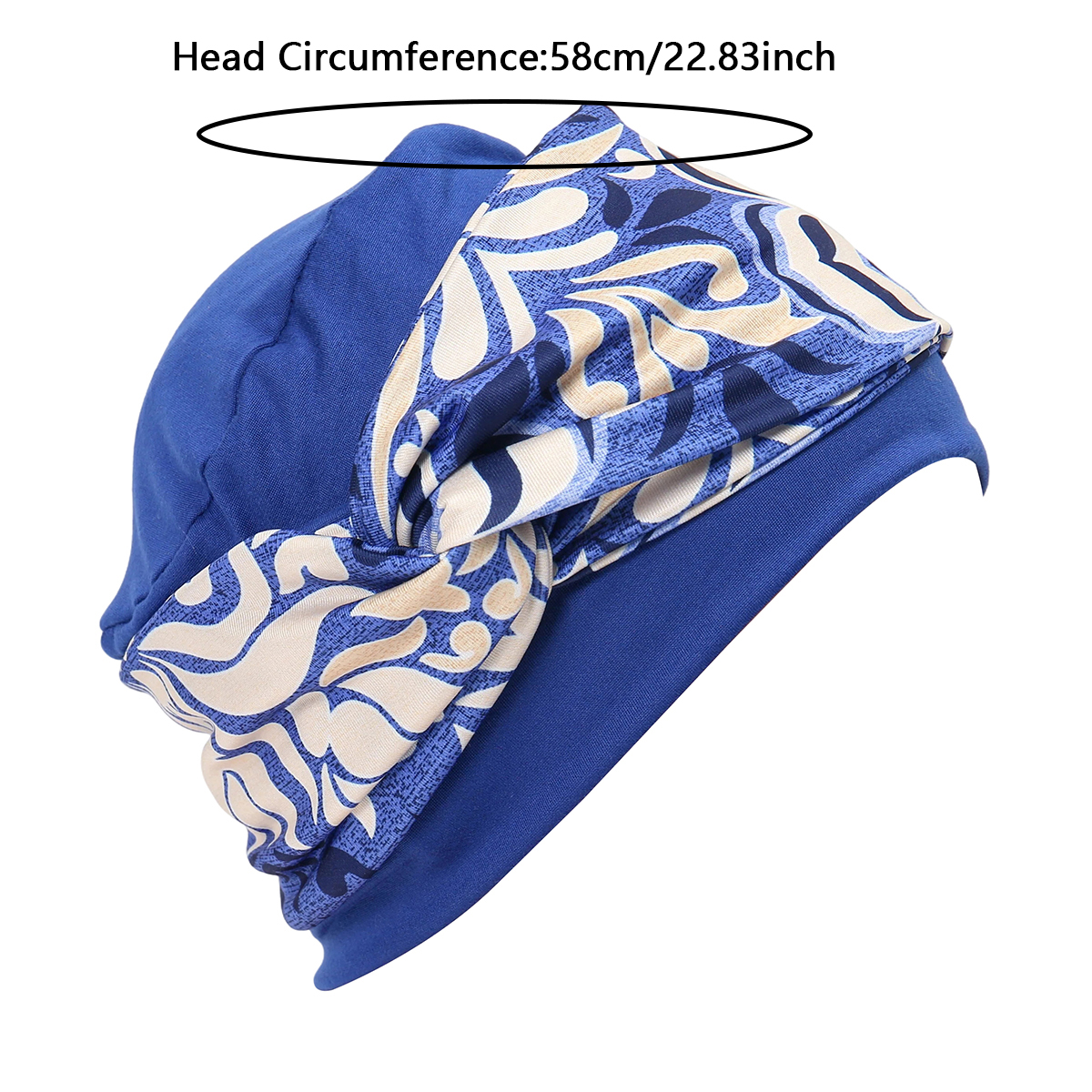 Nouveau Hijab pour femme, Bonnet chimio, Turban musulman, Bonnet, Foulard indien, Chapeau pour perte de cheveux, avec motif torsadé et noué, extensible