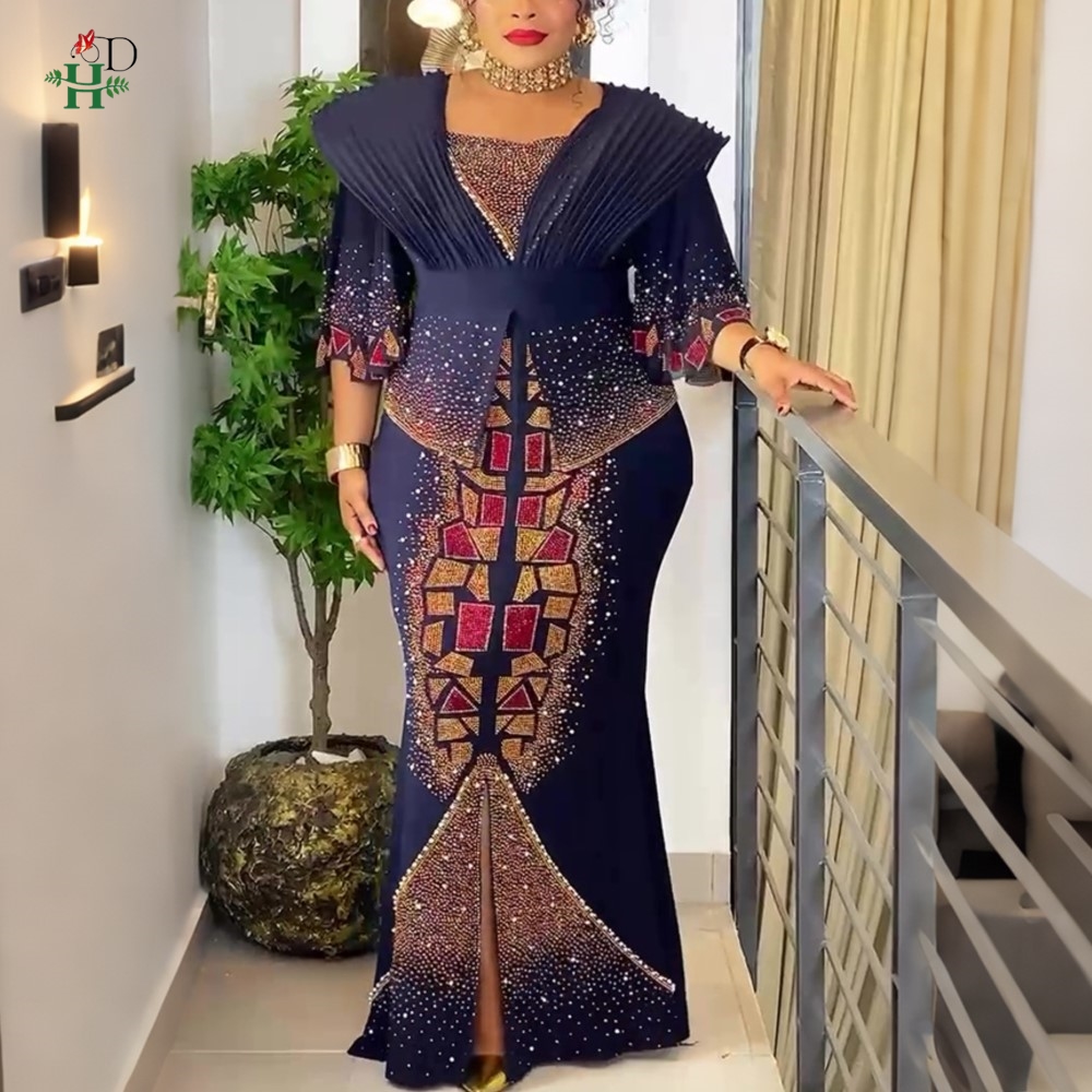Robes africaines de luxe à sequins 2026 pour femme, robes de mariée turques élégantes, robe africaine de luxe