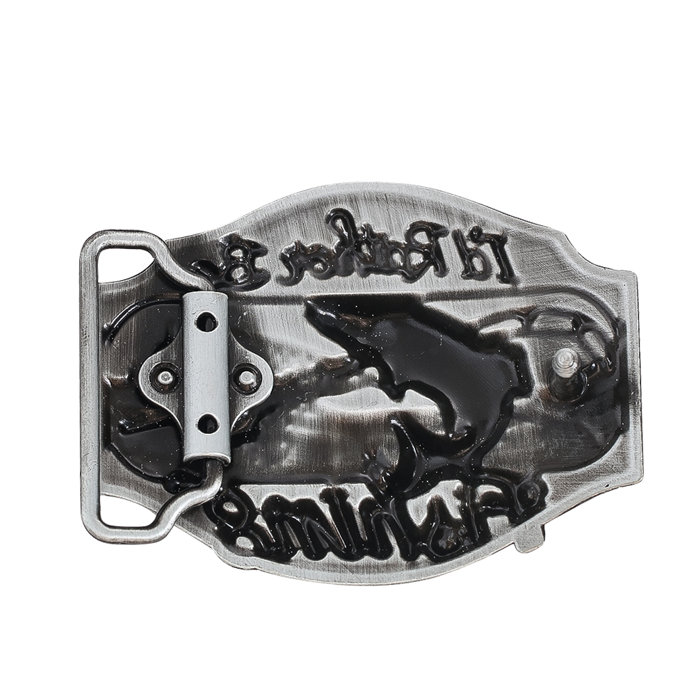 Boucles de ceinture pour hommes, je préférerais être à la mode, composants en alliage de Cowboy occidental Vintage, fermoir adapté à la ceinture de 4cm de largeur