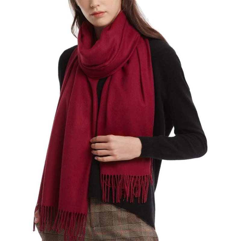 Châle en cachemire pour femme, écharpe douce et chaude en mélange de viscose, idéale pour les mariages, les soirées, les voyages et les vols.